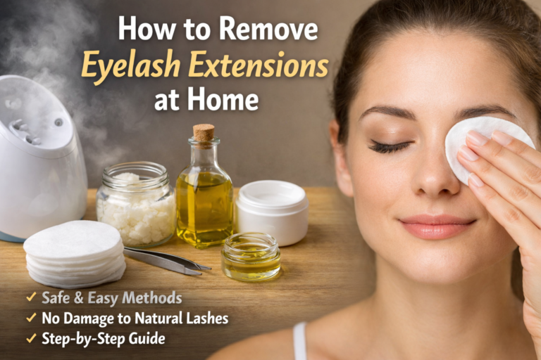 How to Remove Eyelash Extensions at Home