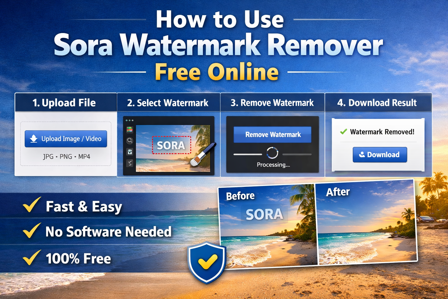How to Use Sora Watermark Remover Free Online