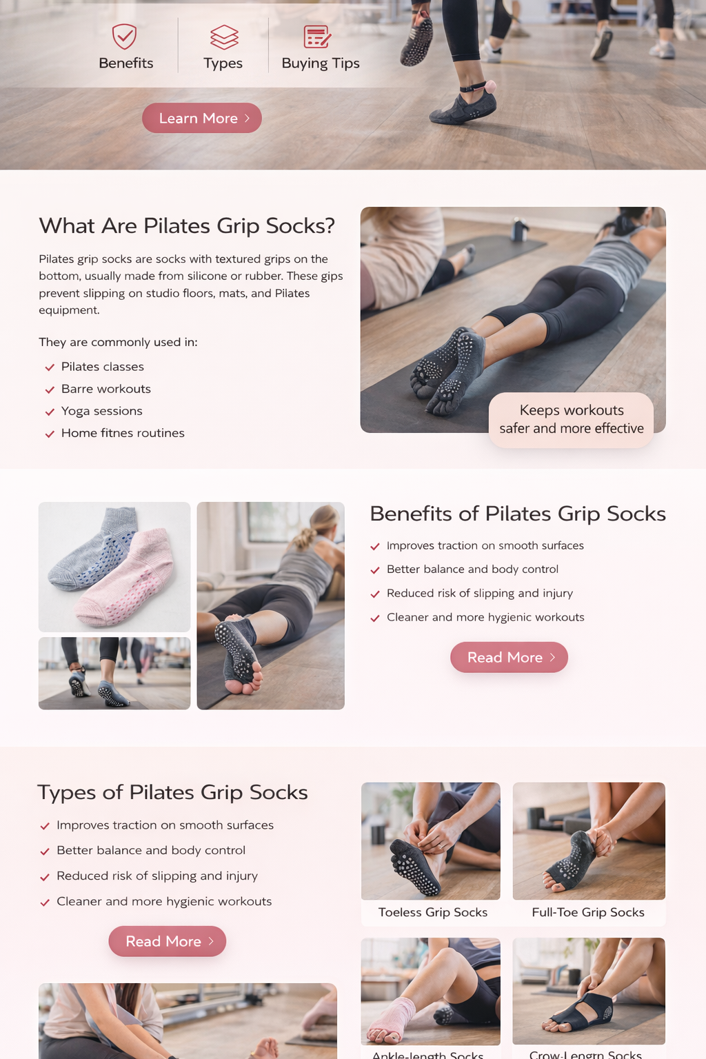 Pilates Grip Socks: Comfort, Stability, and Better Control