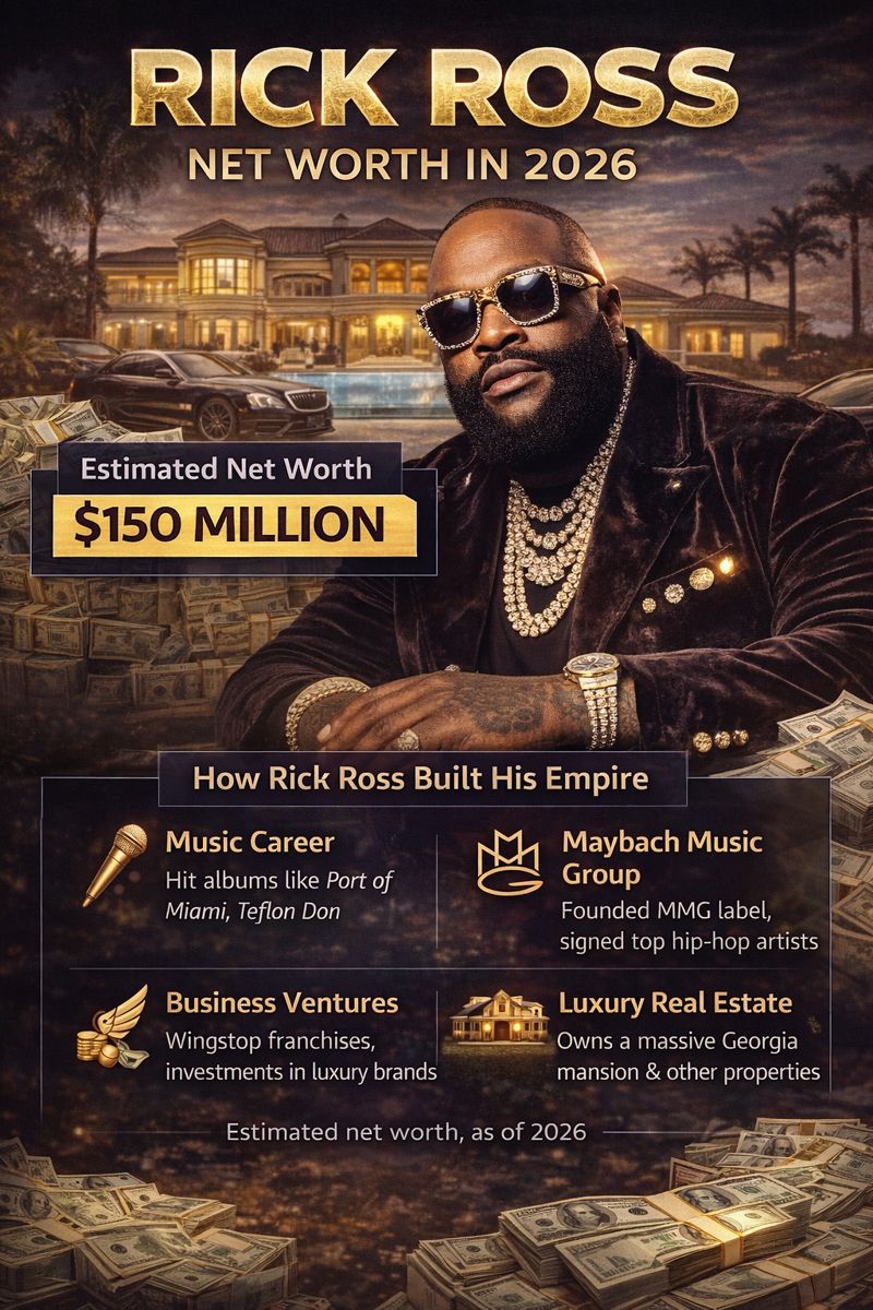 Rick Ross Net Worth in 2026 – How the Hip-Hop Boss Built His Empire