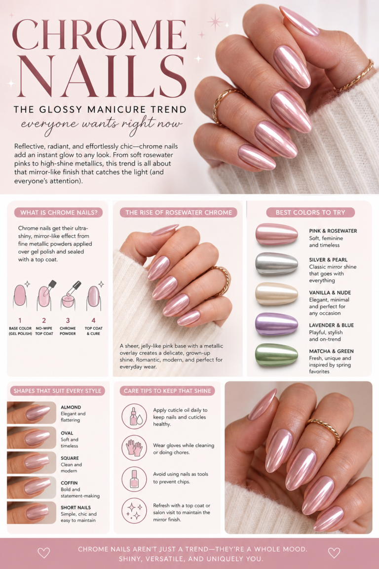 Chrome Nails: The Glossy Manicure Trend Everyone Wants Right Now