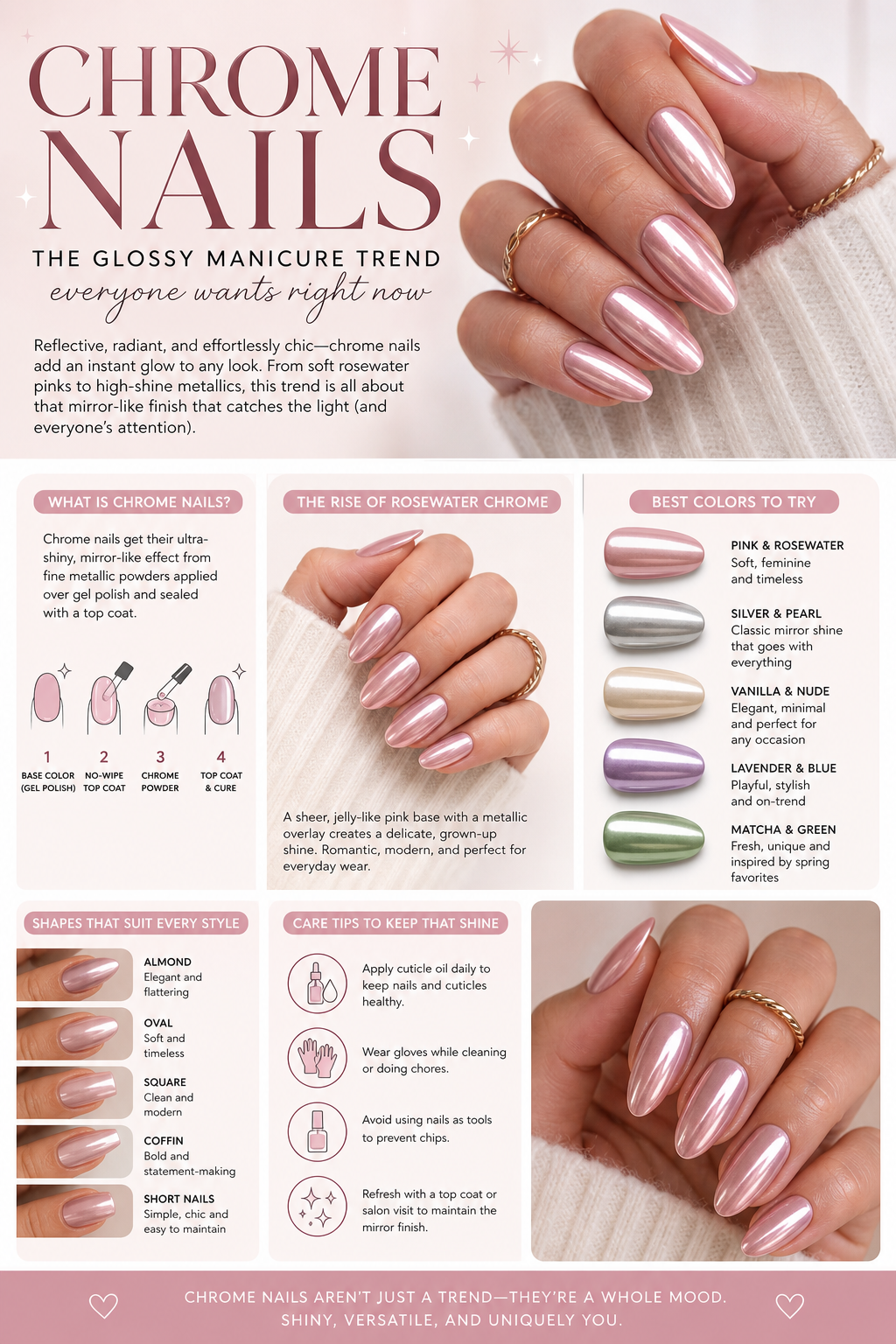 Chrome Nails: The Glossy Manicure Trend Everyone Wants Right Now